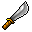 a heavy machete
