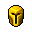 a golden helmet