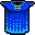 a blue robe