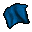 a blue piece of cloth