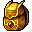 a golden ruby backpack